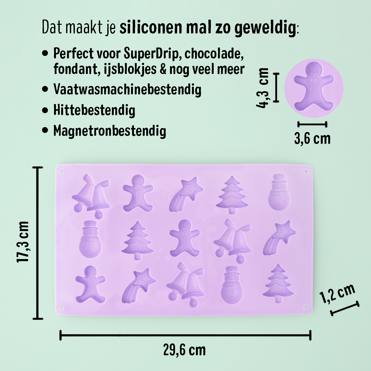 Siliconen mal Advent
