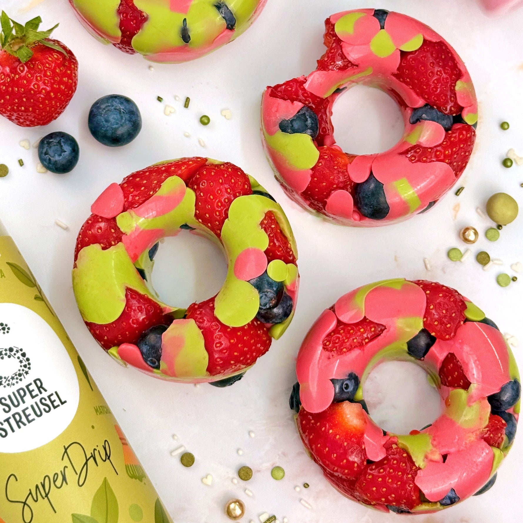 Fruit Donuts Aardbei Matcha