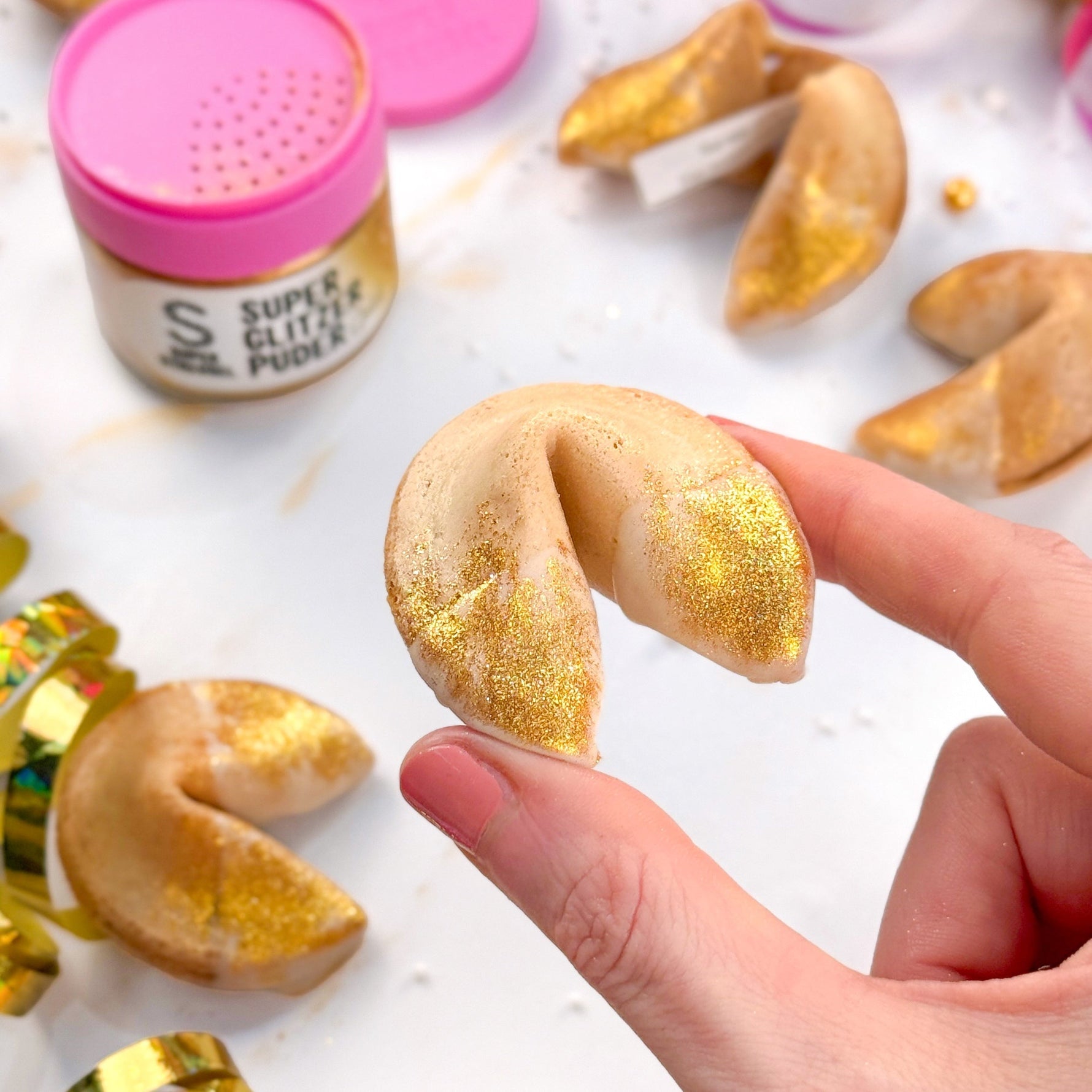Glitter Fortune Cookies
