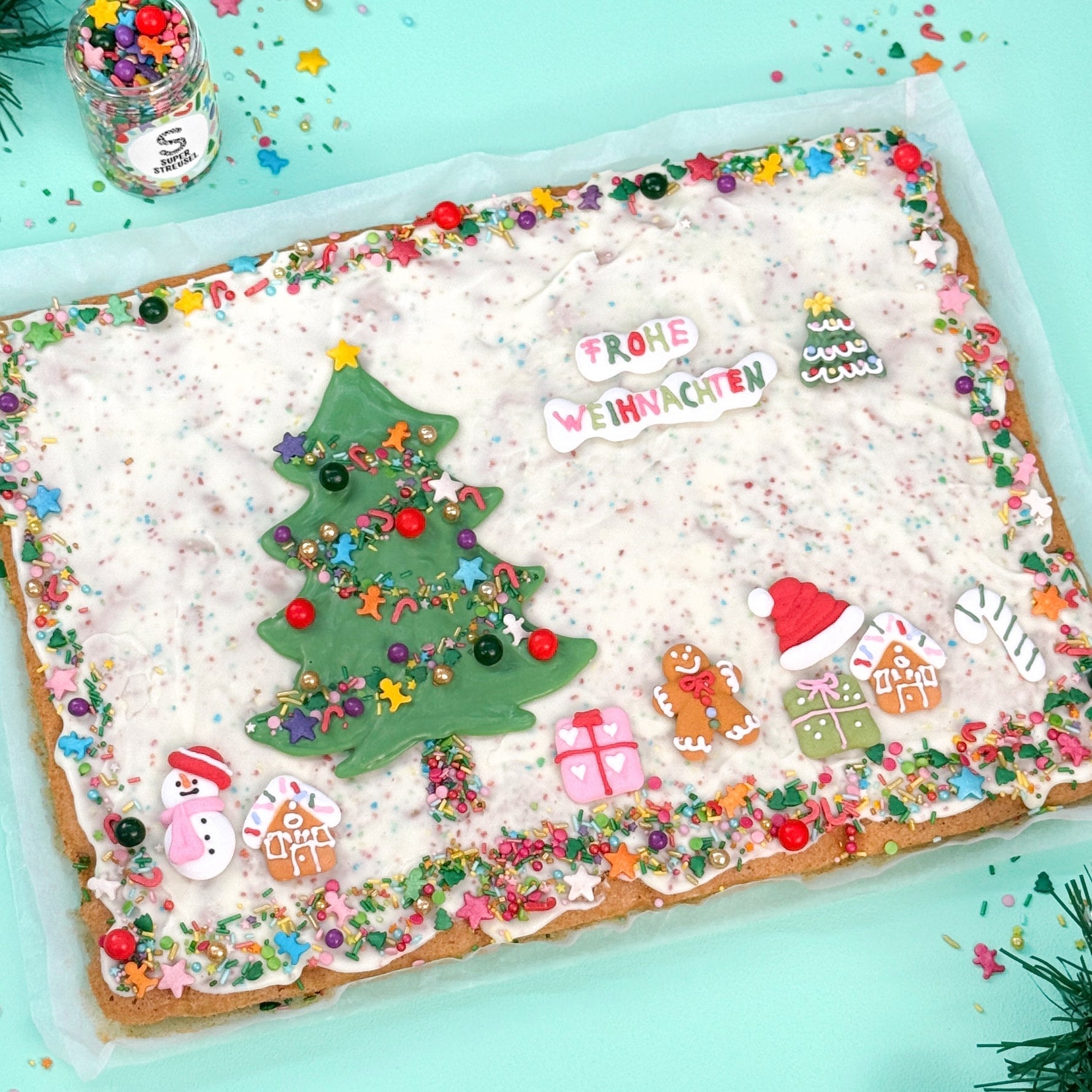 Feestelijke plaatcake