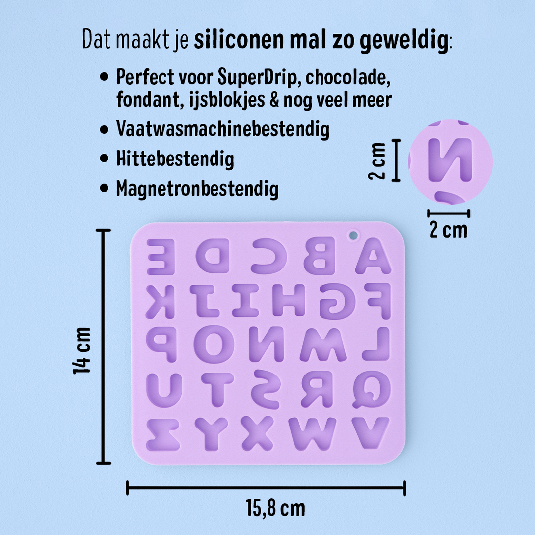 Siliconen mal letter