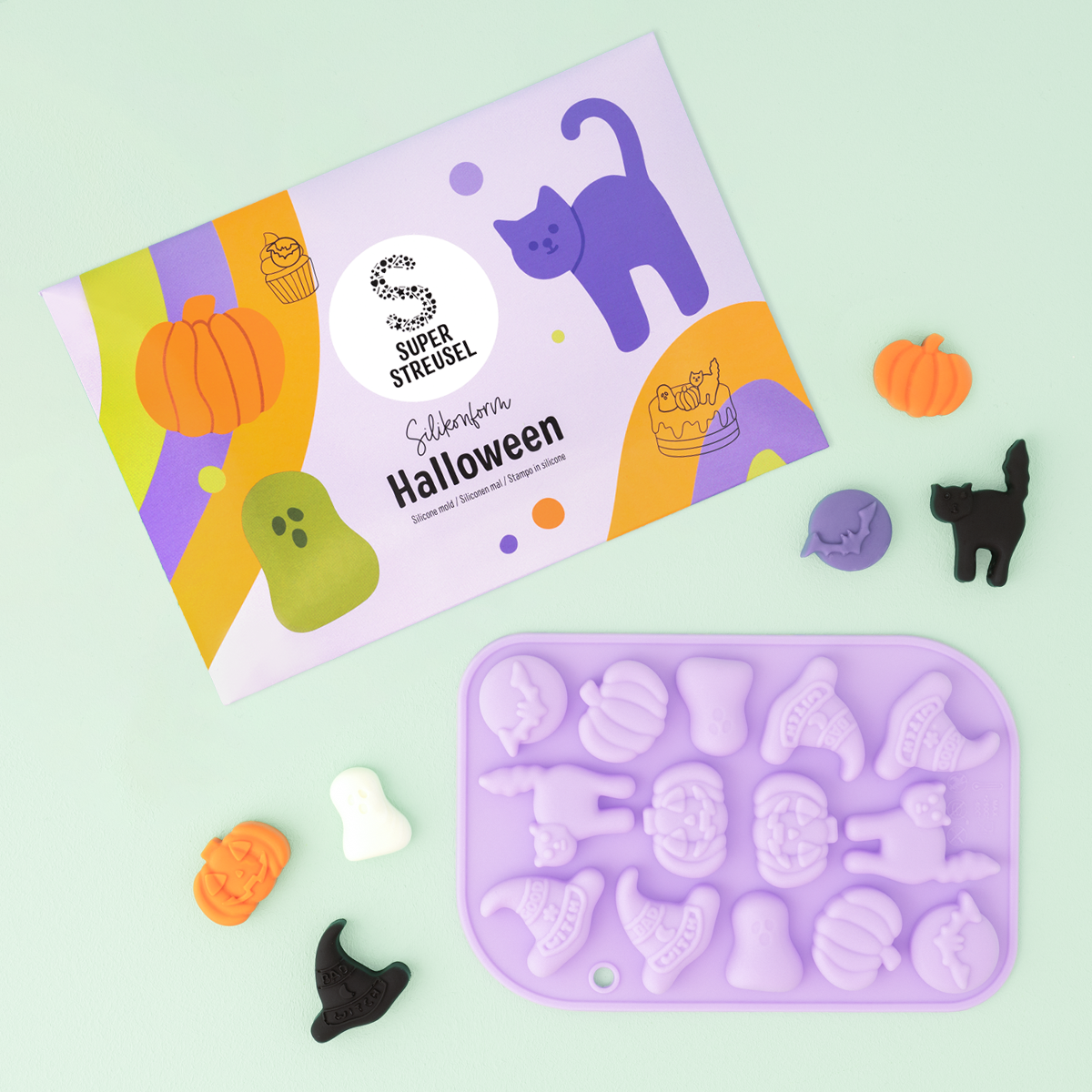 Siliconen mal Halloween