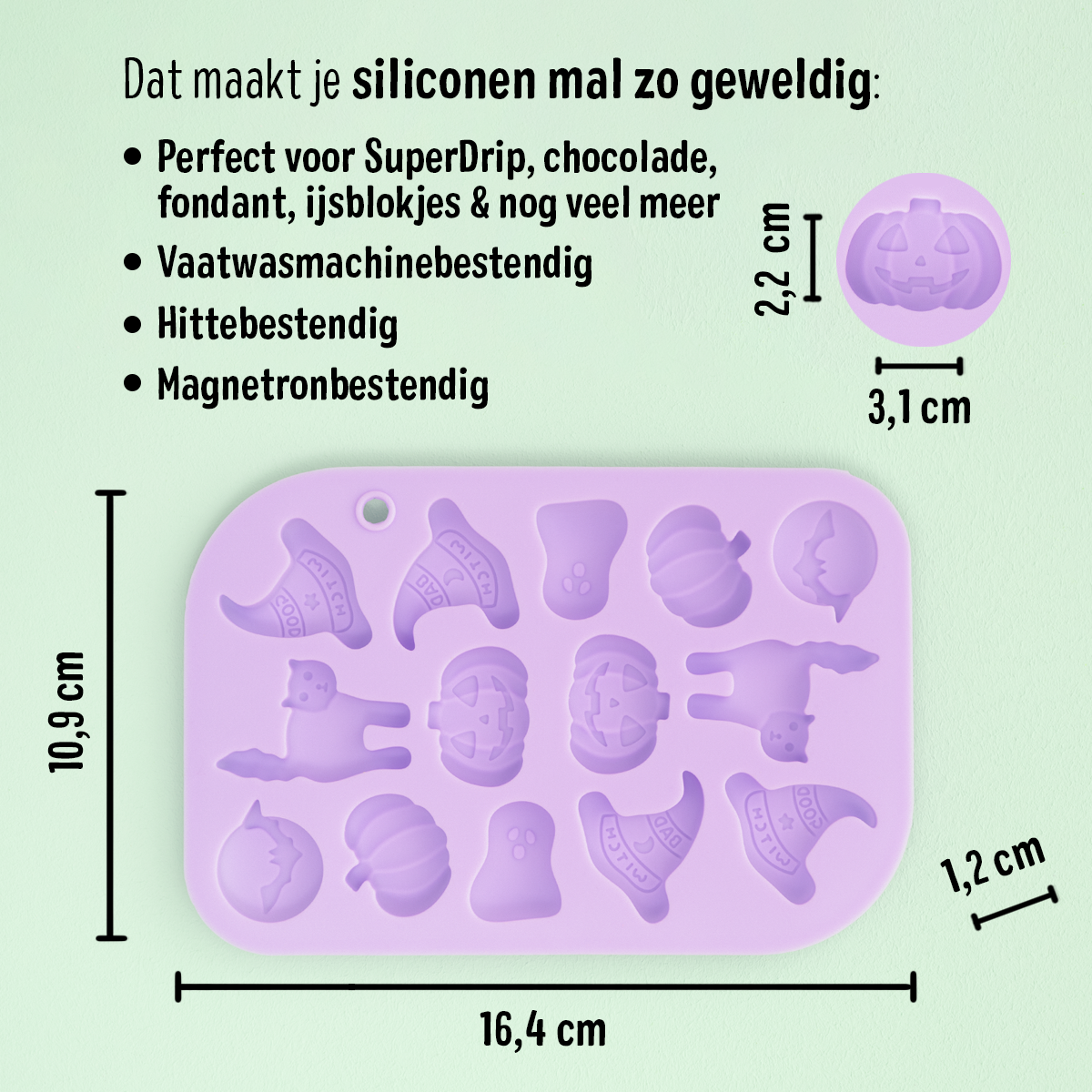 Siliconen mal Halloween