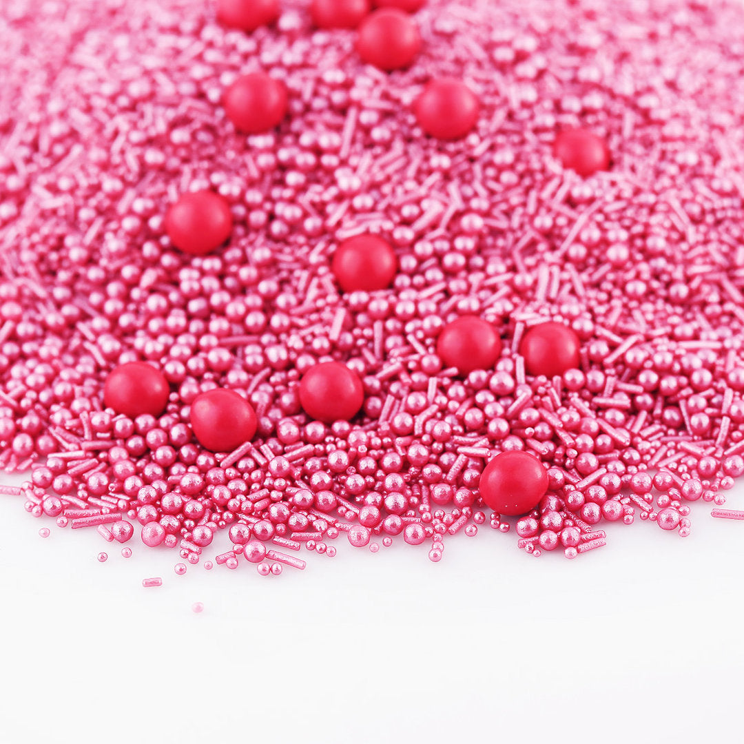 Pinke Super Streusel (90g), Pinke Streusel, Pinke Zuckerstreusel - 1